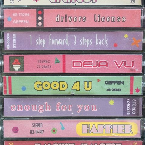 Playlist cover: a stack of colourful cassette tapes
