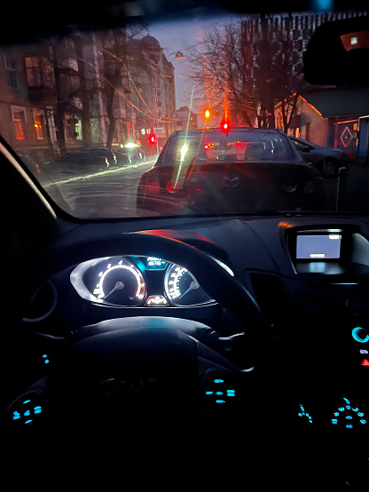 Field testing the Getmancar app while renting a real car