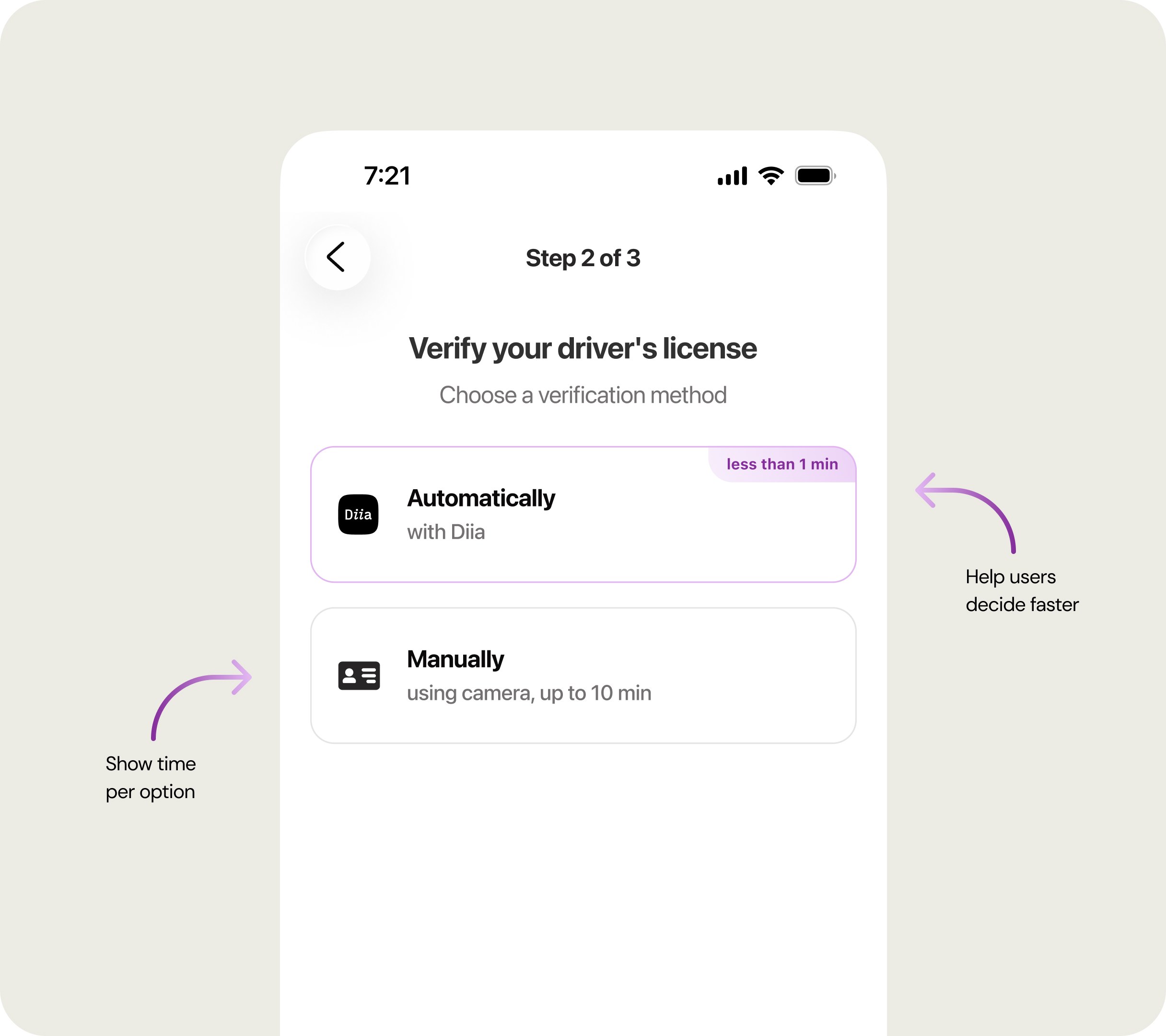 Document upload with progress indication while the car stays reserved